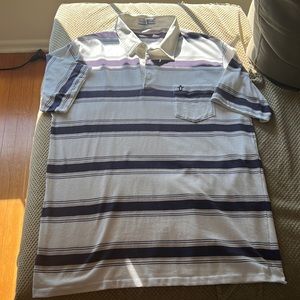 Penguin Mens Golf Club Print SS Polo Shirt Sz L